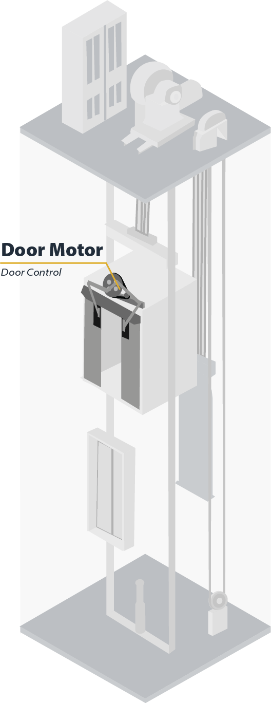 Elevator Door Encoder Fujisch - Elegant Mountain Design - High Resolution
